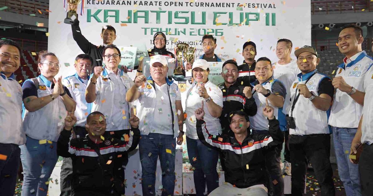 Kajatisu CUP II 2026 Ditutup, Ikanas Sumut Juara Umum Disusul Kontingen Shindoka Dan Kontingen Wadokai