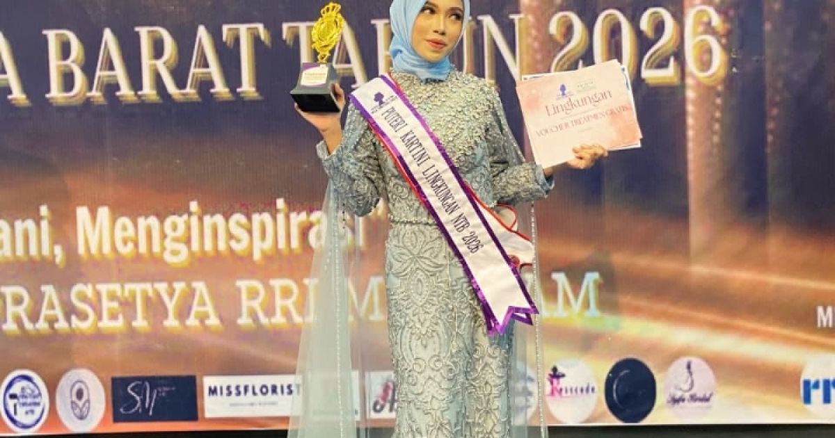 Azra Rahmawati, siswa MAN 2 Mataram meraih gelar Puteri Kartini Lingkungan NTB 2026 (Foto: Humas MAN 2 Mataram)