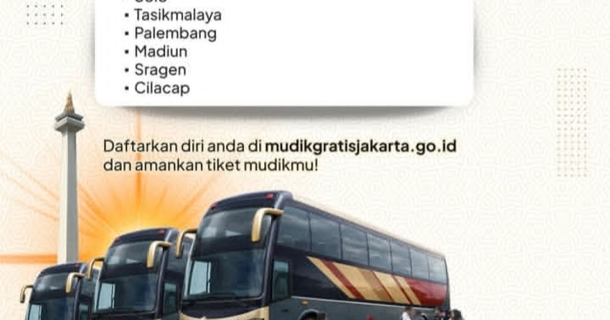 Destinasi Mudik Gratis Pemprov DKI 2026: Bentangan Rute dari Sumatera hingga Jawa Timur