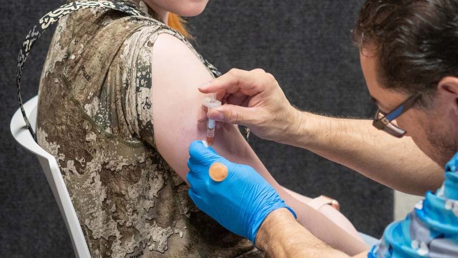 Penanganan wabah campak di Amerika Serikat. (Dok Bloomberg)