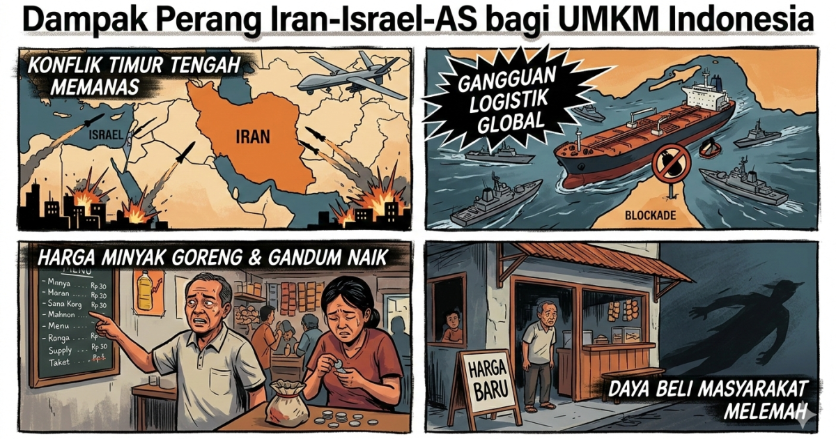 Guncangan di Timur Tengah: Bagaimana Konflik Iran-Israel-AS Memukul UMKM Indonesia?