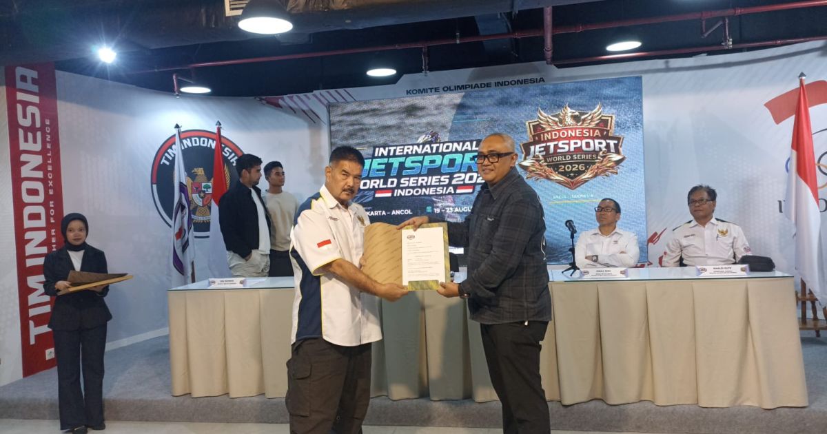 Penandatanganan event Indonesia International Jetsport World Series 2026/ Arif Ferdian.