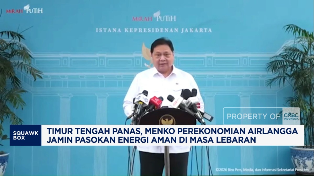 Pasokan Energi dan Pangan Terjamin Penuh Menjelang Idulfitri, Airlangga Beri Jaminan