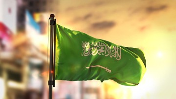 Ilustrasi -- Bendera Arab Saudi (dok. Getty Images/iStockphoto/NatanaelGinting)