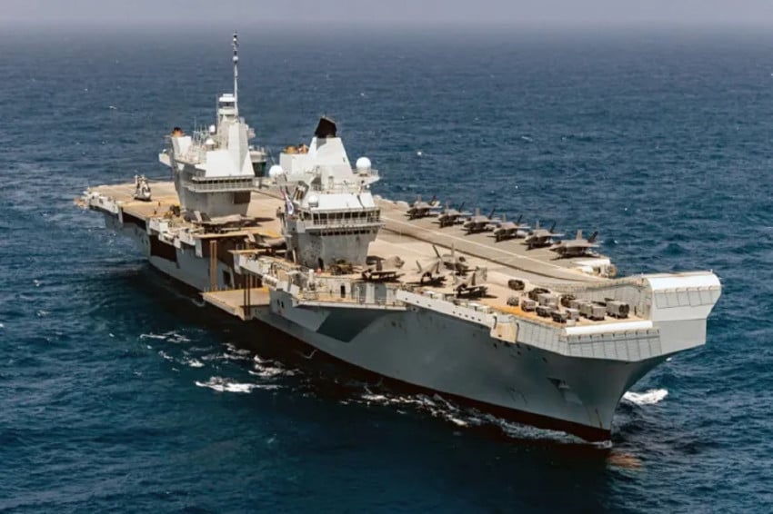 Inggris bersiap untuk mengerahkan kapal induk HMS Prince of Wales ke Timur Tengah, membuat perang Iran vs AS-Israel semakin panas. Foto/PA Media via BBC