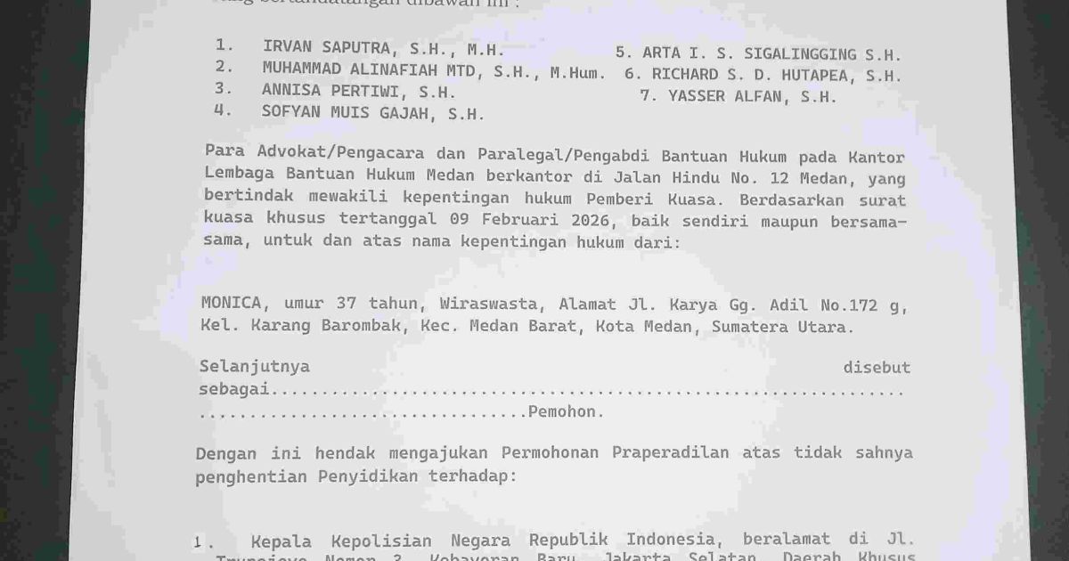 Bertahun-Tahun Menyandang Status Tersangka & Hentikan Kasus Dugaan KDRT, LBH Medan Praprafilkan Kapolrestabes Medan dan Jajaran