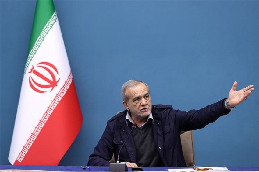 Presiden Iran Masoud Pezeshkian tuntut 3 syarat untuk mengakhiri perang melawan Amerika Serikat dan Israel. Foto/Tasnim News Agency