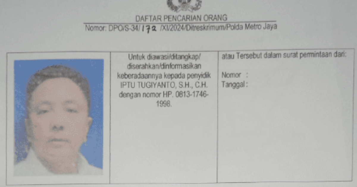 Pengusaha Tambang Timah Haksono Santoso Ditangkap Polda Metro Jaya, Pernah Viral Kasus Ekspor Timah.