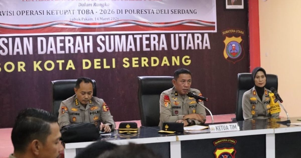 Polresta Deli Serdang Sambut Tim Asistensi Mabes Polri dalam rangka Supervisi Ops Ketupat Toba 2026