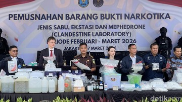 Gempur Narkotika Internasional: BNN Musnahkan 34 Kg Sabu dan 'Party Drug' Jaringan Rusia