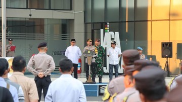 Foto: Apel pengamanan malam takbiran di Tangerang (dok.istimewa)