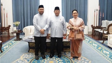 Momen Hangat Idul Fitri: Prabowo Subianto Bagikan Potret Kebersamaan Eksklusif dengan Titiek Soeharto dan Didit