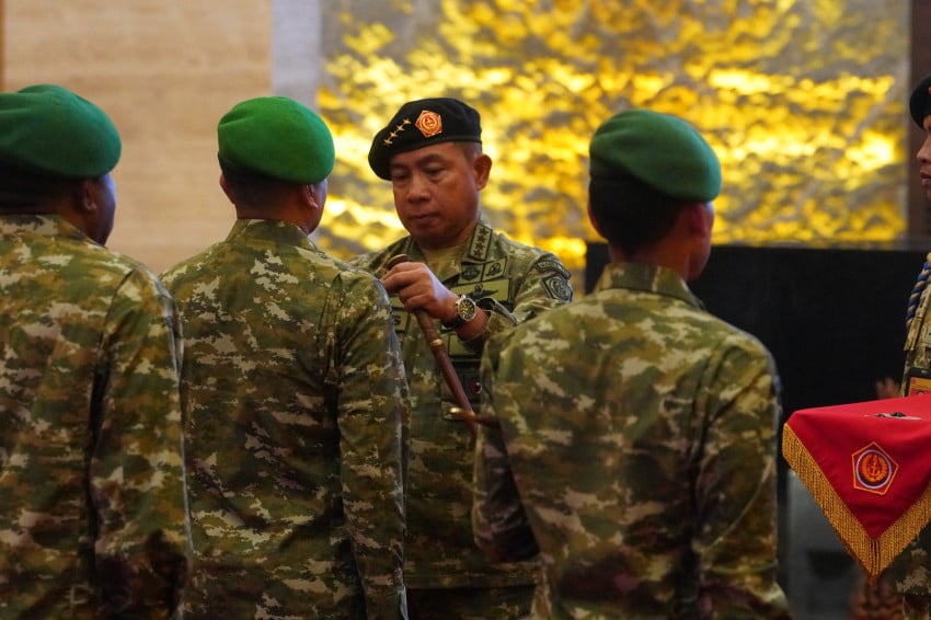 Panglima TNI Jenderal Agus Subiyanto memimpin langsung kegiatan penyerahan dan pelantikan jabatan di lingkungan TNI, Rabu (25/3/2026). Foto/Puspen TNI