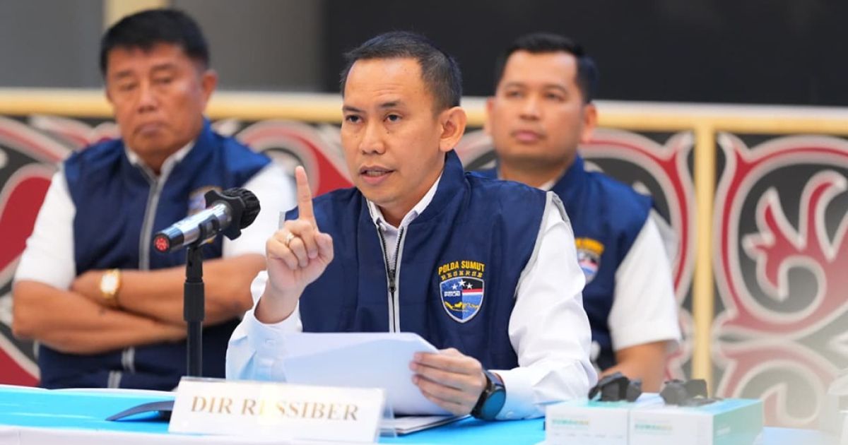 Dirresiber Polda Sumut Kombes Pol Dr. Bayu Wicaksono, S.H., S.I.K., M.Si, menyampaikan dalam siaran persnya