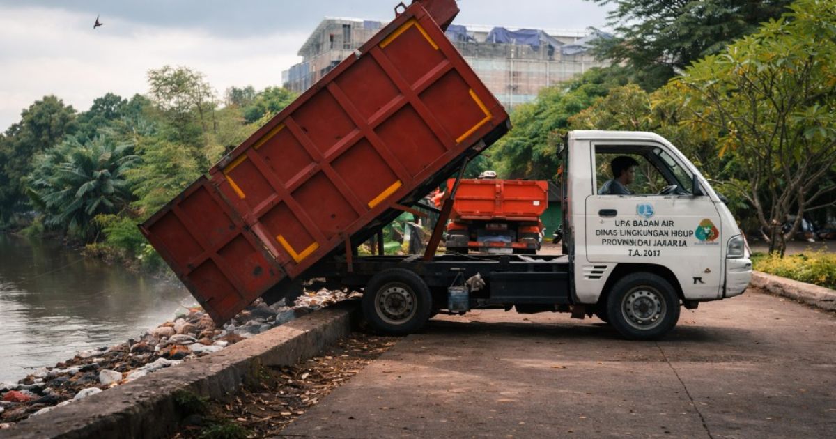 6 Fakta Video Viral Truk Sampah di Tanah Kusir Jakarta Selatan, Endingnya Ditutup?