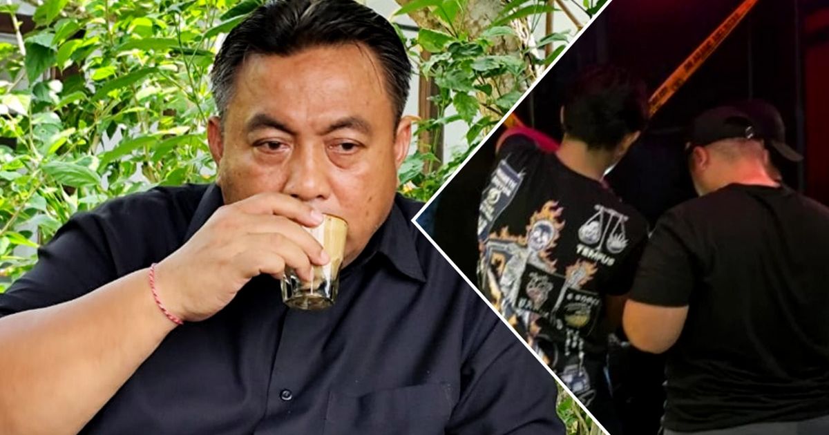Foto Anggota Komisi III DPR RI dari Bali, Nyoman Parta saat di temui Hey Bali di Gianyar Bali, dan Kolase Foto Penangkapan Jaringan Narkoba di Club New Star Bali (Infotren / Hey Bali)