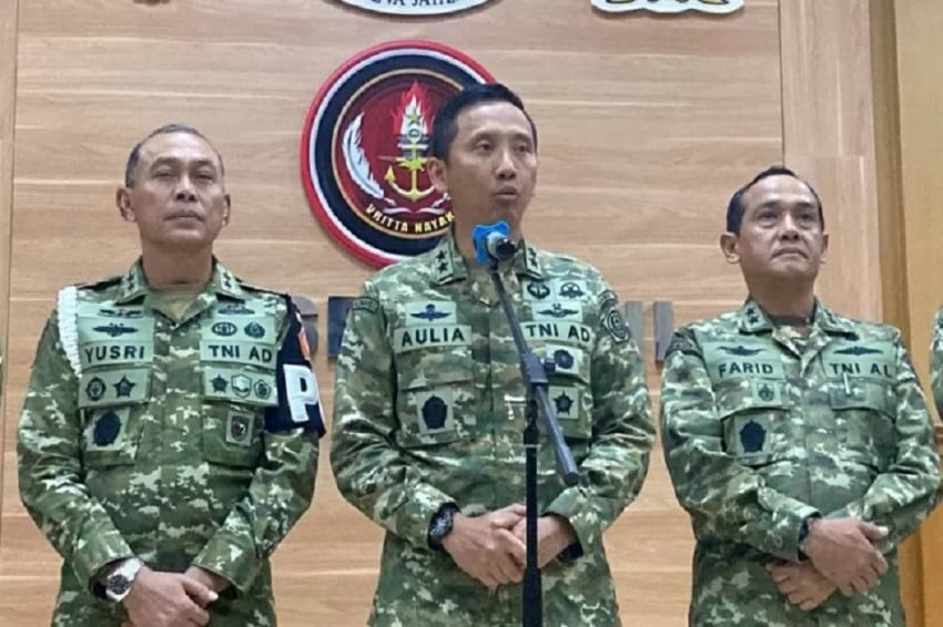 Kapuspen TNI Mayjen TNI Aulia Dwi Nasrullah membenarkan gugurnya dua prajurit TNI di Lebanon. Foto/SindoNews