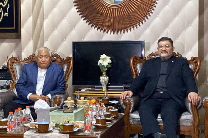 Dubes Iran untuk Indonesia, Mohammad Boroujerdi menyerukan umat Islam bersatu dalam menyikapi perang antara negaranya dengan Israel dan Amerika Serikat (AS). Foto/Achmad Al Fiqri