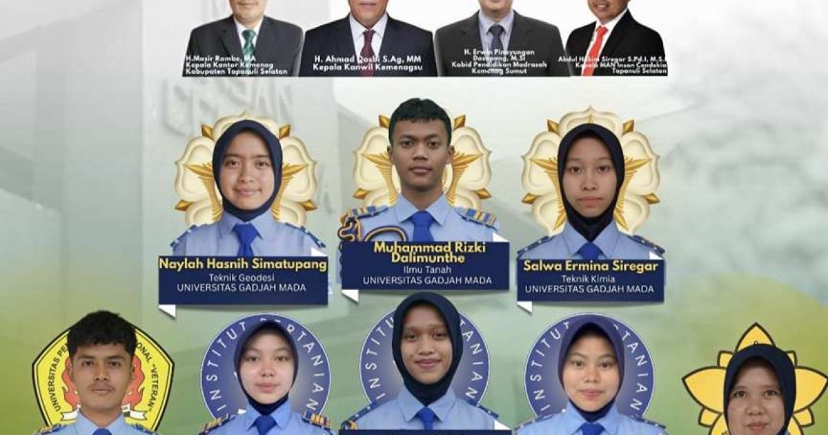 Terus Meningkat Setiap Tahun, Tercatat 12 Dari 32 Siswa MAN IC Tapsel Masuk PTN Tanpa Testing, Termasuk Ke UGM Dan IPB
