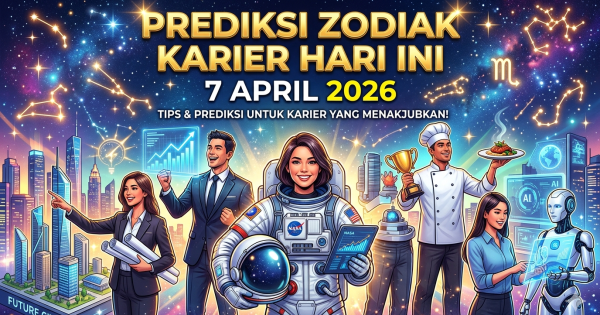 Prediksi Zodiak Hari Ini 7 April 2026: Capricorn Diprediksi Panen Hasil Kerja, Cancer Hadapi Hari Sibuk di Kantor