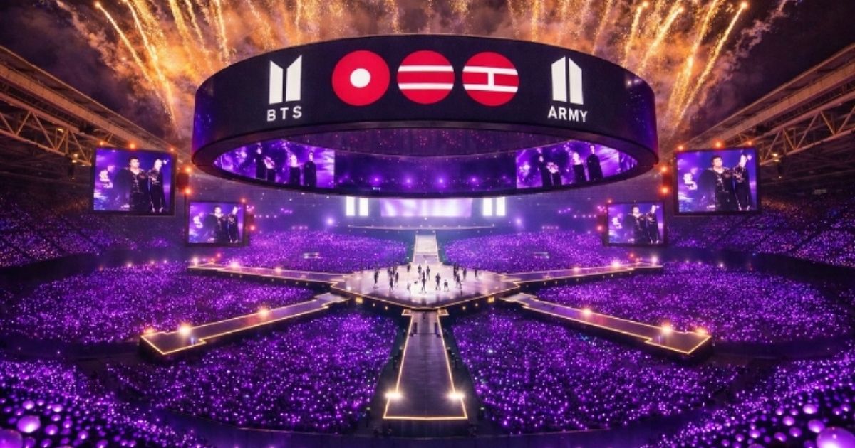 Foto: Aksi panggung nan spektakuler diberikan BTS untuk ARMY untuk para penggemar sejati