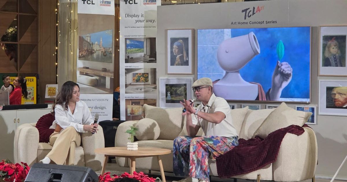 TCL A400 Pro NXT VISION hadir di Indonesia melalui INFORMA Electronics, menawarkan teknologi QD-Mini LED dengan desain artistik layaknya galeri seni di rumah. [Foto: ist]