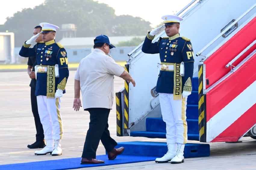Presiden Prabowo Subianto akan melakukan kunjungan kerja ke Rusia, besok Minggu (12/4/2026). Prabowo bakal bertemu Presiden Rusia Vladimir Putin. Foto: Dok Sindonews