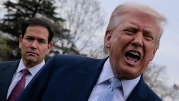 Foto Presiden AS Donald Trump: (Getty Images via AFP/CHIP SOMODEVILLA)