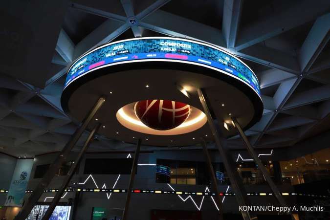 ILUSTRASI. IHSG melesat 2,14% ke 7.660,756 di akhir perdagangan sesi pertama hari ini (14/4/2026).