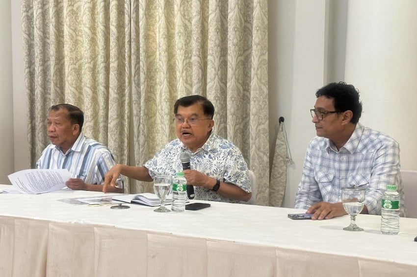 Wapres RI Jusuf Kalla (JK) menegaskan ceramahnya tidak bicarakan dogma agama. Foto/SindoNews