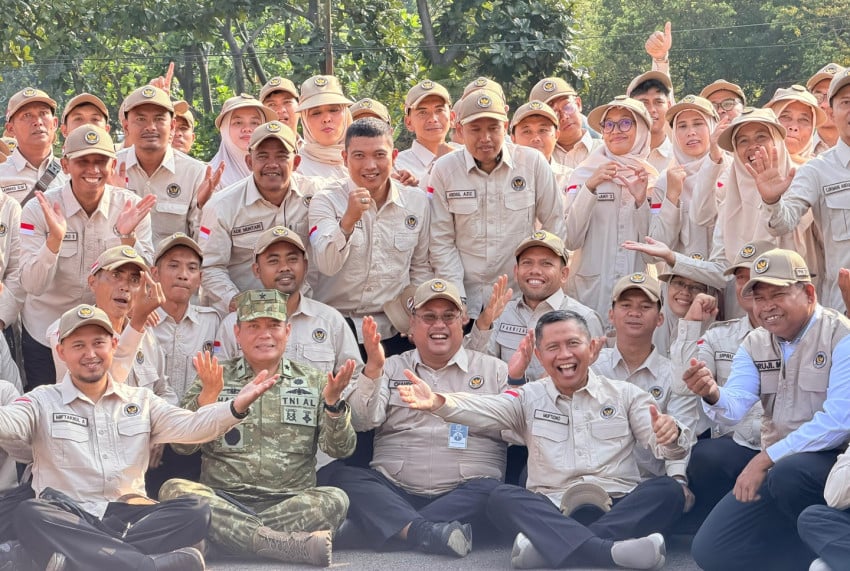 Sebanyak 322 Petugas Penyelenggara Ibadah Haji (PPIH) diberangkatkan ke Arab Saudi pada Sabtu (18/4/2026). Foto: Istimewa