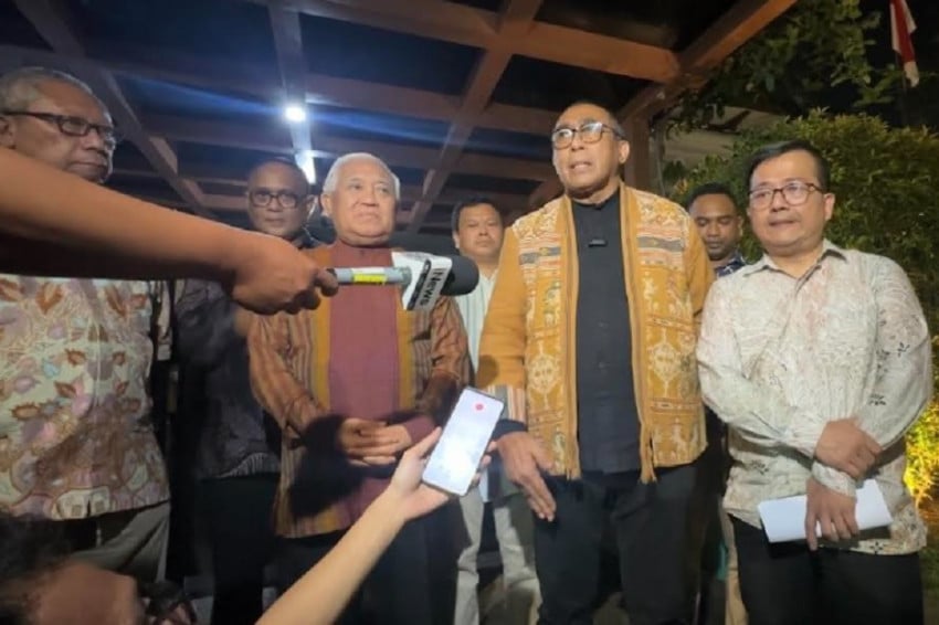 Ketum PGI Jacklevyn Manuputty meminta agar masyarakat tidak termakan pelintiran video yang dipotong tentang ceramah mantan Wapres Jusuf Kalla (JK) di UGM. Foto/Ari Sandita
