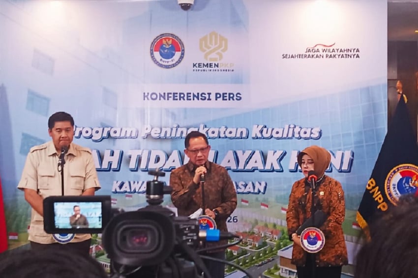 BNPP meluncurkan program penyaluran bantuan Peningkatan Kualitas 15.000 Rumah Tidak Layak Huni (RTLH) atau bedah rumah di kawasan 3T. Foto/SindoNews