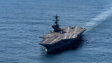 Kapal induk AS, USS George H.W. Bush (dok. AFP/ALEX BRANDON)