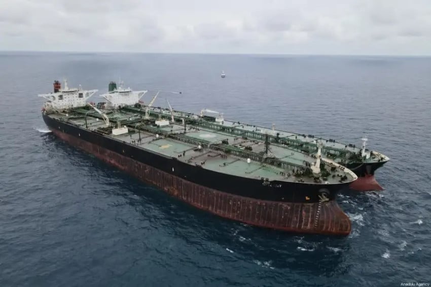 Kapal tanker berbendera Iran, 30 Januari 2021. Foto/penjaga pantai RI/Anadolu Agency