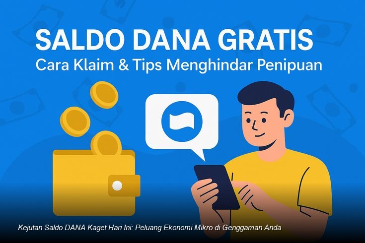 Seseorang sedang memeriksa notifikasi saldo masuk di aplikasi dompet digital pada ponsel pintarnya.
