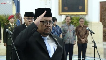 Qodari dilantik jadi Kepala Bakom oleh Prabowo. Tangkapan Layar Youtube Setpres