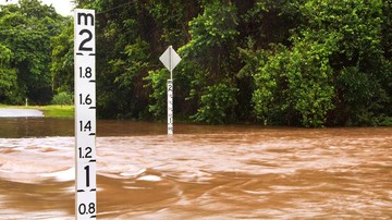 Ilustrasi. Banjir di Cianjur. (Istockphoto/ Jaykayl)