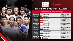 Ilustrasi: Panduan Lengkap Menyaksikan Perjuangan Tim Garuda di Fase Grup Piala Thomas & Uber 2026