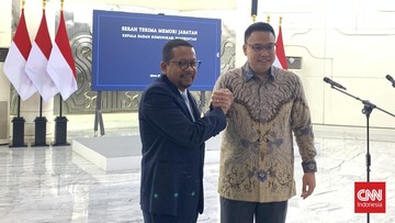 Kepala Badan Komunikasi Pemerintah (Bakom) M. Qodari mengatakan Bakom akan lebih agresif dalam mengomunikasikan kebijakan pemerintah. (CNN Indonesia/Muhammad Naufal)