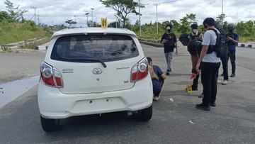 Kelompok Kriminal Bersenjata (KKB) Kodap XVI Yahukimo menembak dua warga sipil di Jalan Jenderal Sudirman, Dekai, Yahukimo, Papua Pegunungan.Arsip Istimewa