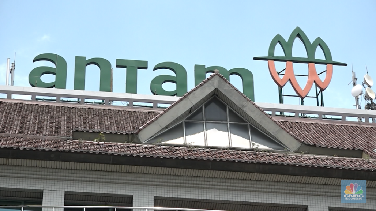 Foto: Gedung Antam. (CNBC Indonesia TV)