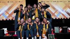 Tim bulutangkis Korea juara Uber Cup 2026 (Foto: Getty Images/Shi Tang)