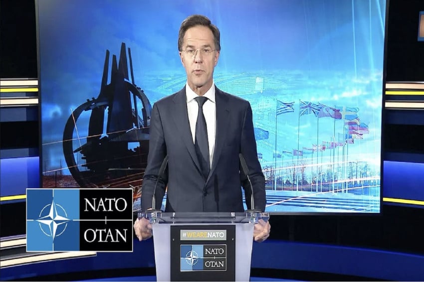 NATO adakan pertemuan rahasia dengan para pembuat film AS dan Eropa. Ini memicu tuduhan bahwa pertemuan itu untuk menyebarkan propaganda dan ketakutan. Foto/NATO
