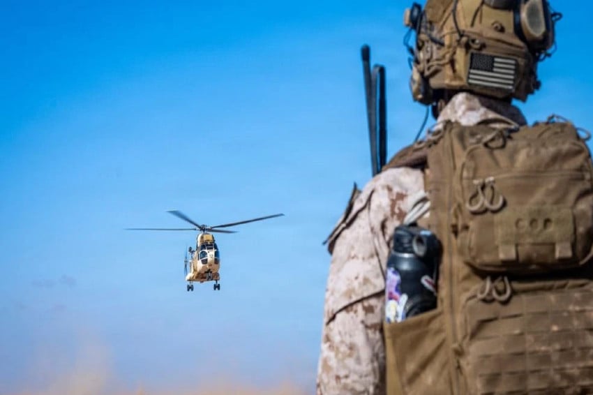 Militer AS lakukan pencarian terhadap dua tentaranya yang hilang dalam latihan perang African Lion di Maroko. Foto/US Navy