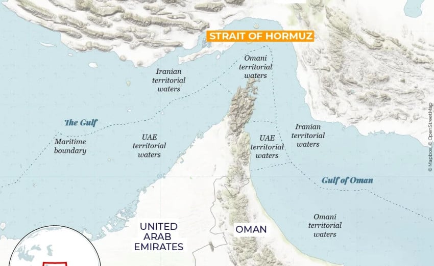 IRGC keluarkan peta baru Selat Hormuz. Foto/Al Jazeera