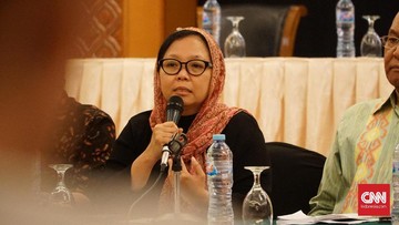 Putri Presiden ke-4 RI Abdurrahman Wahid (Gus Dur), Alissa Wahid mengatakan PBNU turut menyoroti kasus dugaan kekerasan seksual oleh pendiri pesantren di Pati terhadap para santriwati. (CNN Indonesia/Daniela)