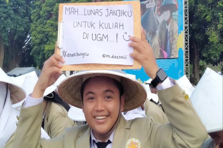 Mahasiswa Berprestasi UGM Deni Maulana. Foto/UGM.