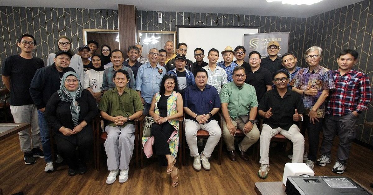 Acara Halal Bihalal Sindikasi Media Network (SMN) 2026 diwarnai semangat kebersamaan, kolaborasi dan dihadiri puluhan peserta dari berbagai jaringan media. foto: SMN