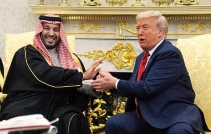 Putra Mahkota Mohammad Bin Salman tolak operasi Proyek Kebebasannya Donald Trump. Foto/X